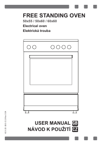 Manuál Candy CCVM513NW/E Sporák