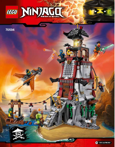 Handleiding Lego set 70594 Ninjago Belegering van de vuurtoren