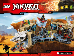 Mode d’emploi Lego set 70596 Ninjago La grotte du samouraï X