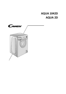 Kasutusjuhend Candy AQUA 1042D1/2-S Pesumasin