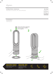 Manual de uso Dyson AM09 Ventilador