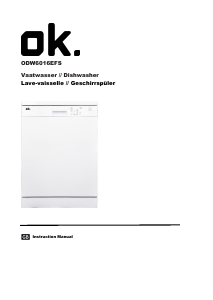 Manual OK ODW 6016 EFS Dishwasher