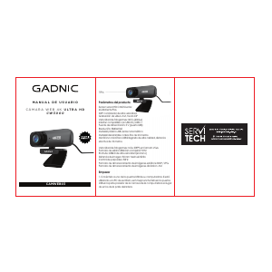 Manual de uso Gadnic CAMWEB03 Webcam