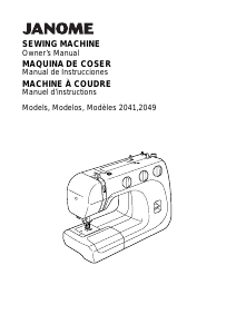 Manual de uso Janome 2041 Máquina de coser