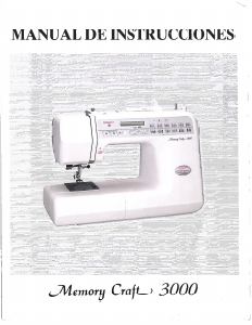 Manual de uso Janome Memory Craft 3000 Máquina de coser