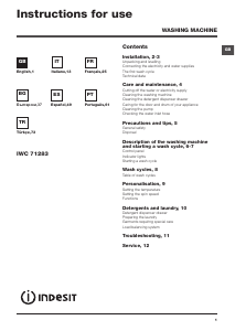 Manual Indesit IWC 71283 C ECO EU Máquina de lavar roupa