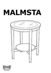 Manual IKEA MALMSTA Bedside Table