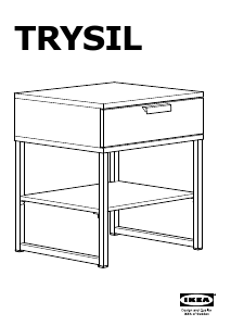 Használati útmutató IKEA TRYSIL Éjjeliszekrény