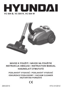 Manual Hyundai VC 004 B Vacuum Cleaner