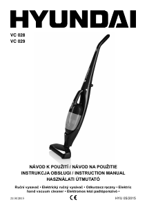 Manual Hyundai VC 028 Vacuum Cleaner