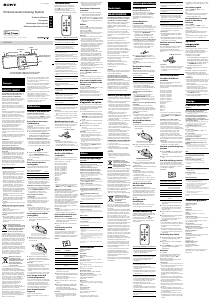 Käyttöohje Sony RDP-M15IP Kaiutintelakka