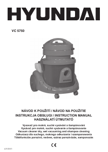 Manual Hyundai VC 5750 Vacuum Cleaner