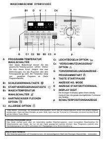 Bedienungsanleitung Hoover DYSM 6143 D3 Waschmaschine