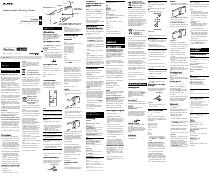 Käyttöohje Sony RDP-X30IP Kaiutintelakka