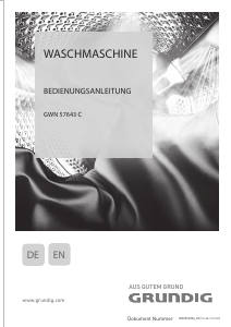 Bedienungsanleitung Grundig GWN 57643 C Waschmaschine