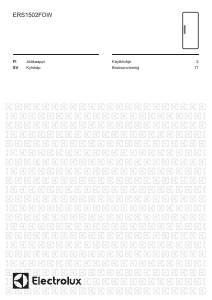 Käyttöohje Electrolux ERS1502FOW Jääkaappi