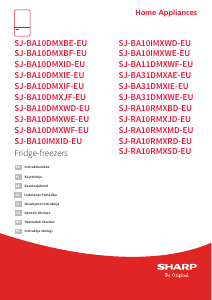 Kasutusjuhend Sharp SJ-BA10DMXWE-EU Külmik-sügavkülmik