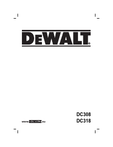 Bruksanvisning DeWalt DC318 Sticksåg