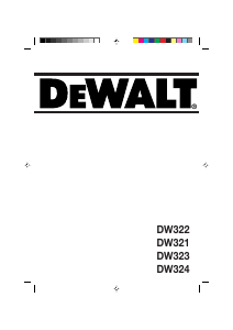 Εγχειρίδιο DeWalt DW322 Σέγα
