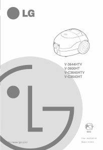 Handleiding LG V-C3643HT Stofzuiger