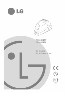 Manual LG V-C3443NDV Vacuum Cleaner
