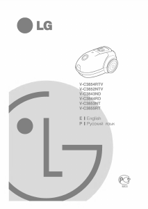 Manual LG V-C3852NTV Vacuum Cleaner