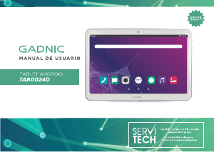 Manual de uso Gadnic TAB0024D Tablet
