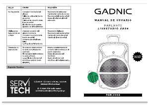 Manual de uso Gadnic PARL0004 Altavoz