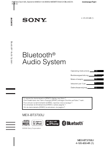 Handleiding Sony MEX-BT3700U Autoradio