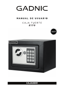 Manual de uso Gadnic CAJA0001 Caja fuerte