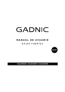 Manual de uso Gadnic CAJA0002 Caja fuerte