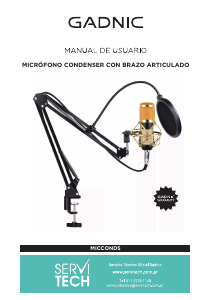 Manual de uso Gadnic MICCOND5 Micrófono