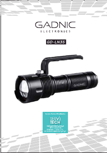 Manual de uso Gadnic LIN00006 Linterna