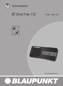 Instrukcja Blaupunkt BT Drive Free 112 Zestaw głośnomówiący