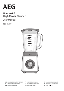 Manual AEG TB6-1-6ST Gourmet 6 Blender