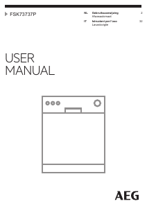 Manuale AEG FSK73737P Lavastoviglie