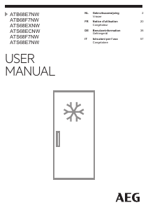 Manuale AEG ATB68F7NW Congelatore