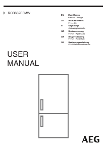 Manual AEG RCB632E8MW Fridge-Freezer