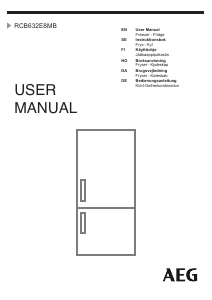 Manual AEG RCB632E8MB Fridge-Freezer