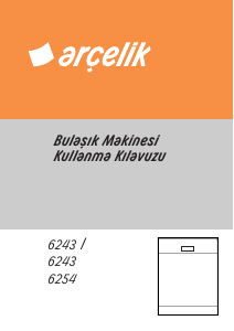 Kullanım kılavuzu Arçelik 6254 Bulaşık makinesi