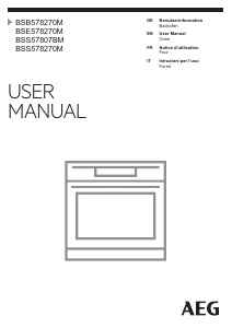 Manual AEG BSS578270M Oven