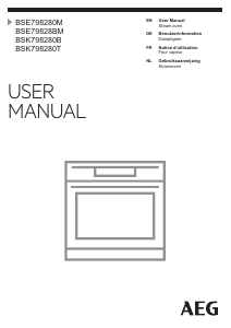 Manual AEG BSK798280T Oven