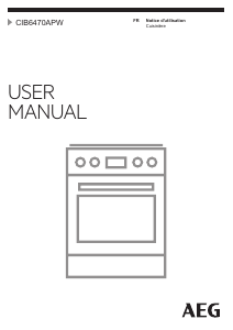 Mode d’emploi AEG CIB6470APW Cuisinière