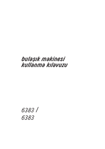 Kullanım kılavuzu Arçelik 6383 I Bulaşık makinesi