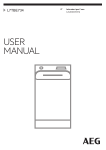 Manuale AEG L7TBE734 Lavatrice