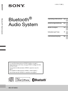 Manuale Sony MEX-BT4000U Autoradio