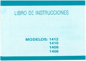 Manual de uso Alfa 1410 Máquina de coser