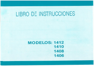 Manual de uso Alfa 1412 Máquina de coser