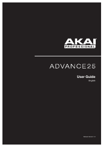 Manual Akai Advance 25 Digital Keyboard