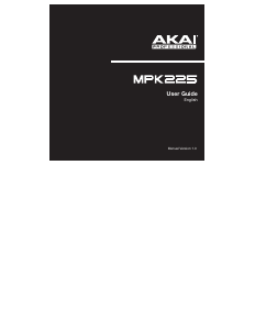 Manual Akai MPK225 Digital Keyboard